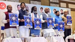 Read more about the article INDIA bloc promises enhanced reservations, 10 lakh jobs in Jharkhand election manifesto