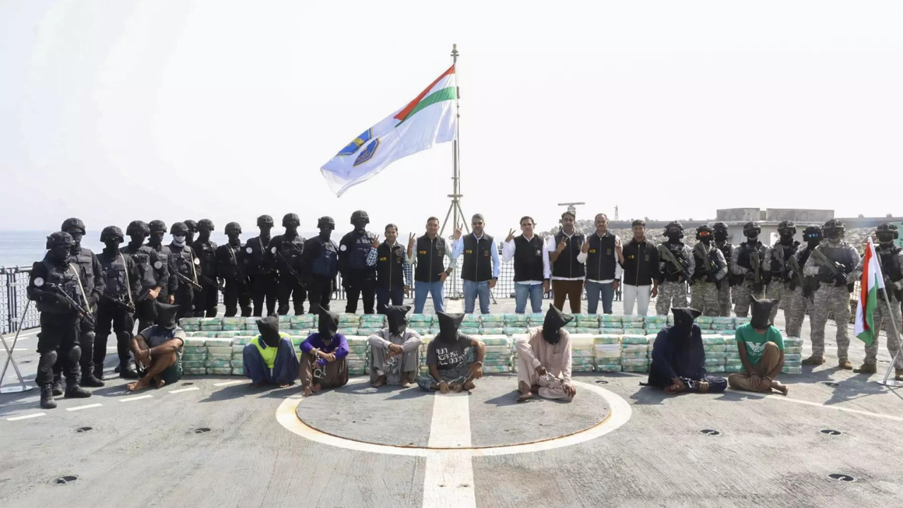 You are currently viewing 700 kg of meth worth Rs 3,000 crore seized from boat off Gujarat coast