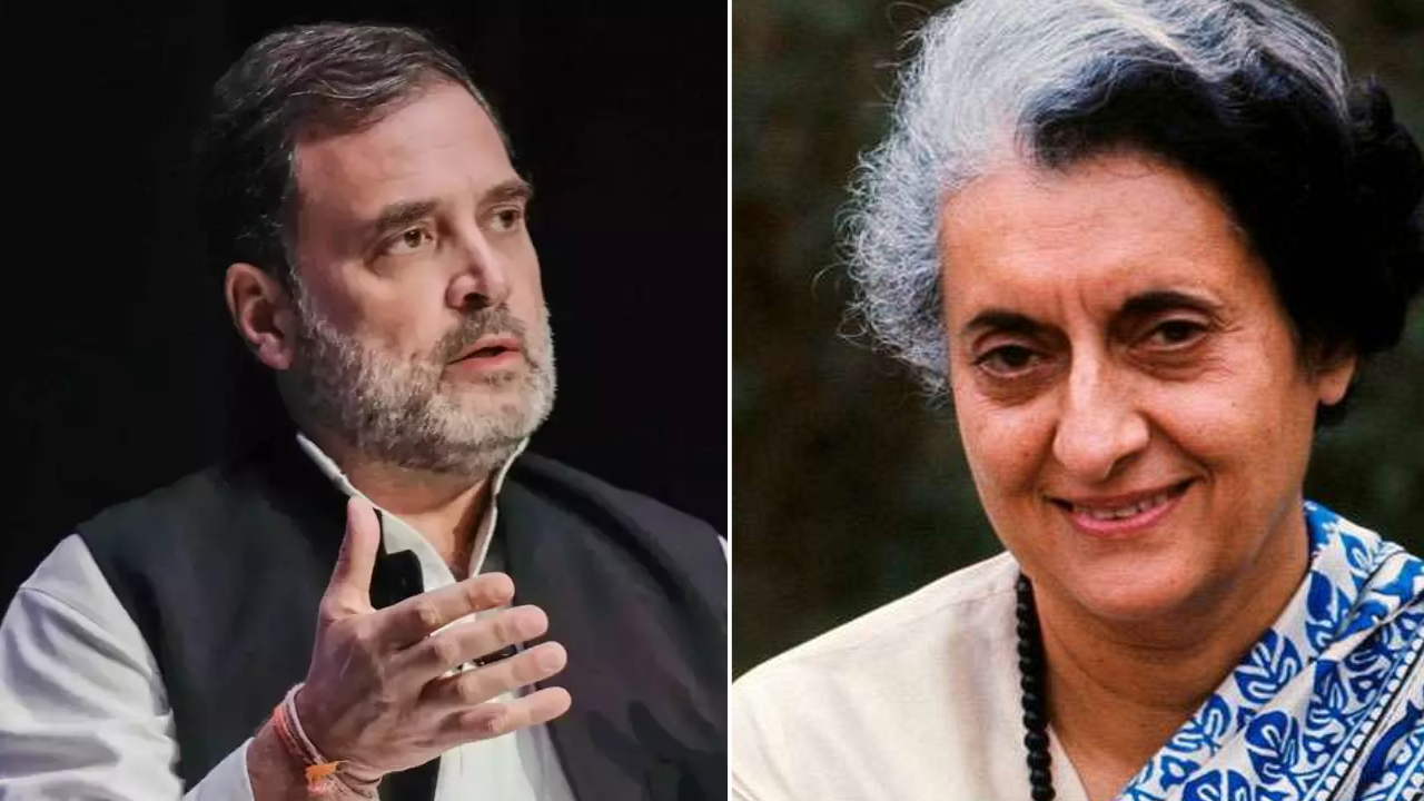 You are currently viewing ‘Example of courage and love’: Rahul Gandhi shares childhood picture with grandma Indira Gandhi on her birth anniversary