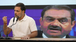 Read more about the article Adani should be in jail but govt protecting him: Rahul Gandhi