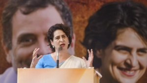 Read more about the article Fight is for spirit of country: Priyanka Gandhi slams Centre over ‘businessmen friends’