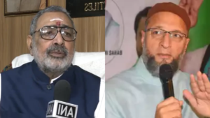 Read more about the article ‘Absent during national anthem’: Giriraj’s Constitution Day attack on Owaisi