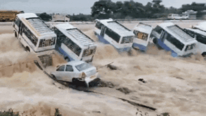 Read more about the article Watch: Vehicles swept away, villages submerged as massive floods wreck havoc in Tamil Nadu