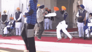 Read more about the article Man opens fire at SAD leader Sukhbir Singh Badal at Golden Temple in Amritsar