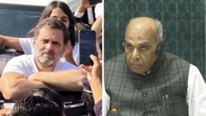 Read more about the article ‘What is he doing outside?’ Acting LS Speaker questions Rahul Gandhi’s Sambhal visit attempt; opposition walks out