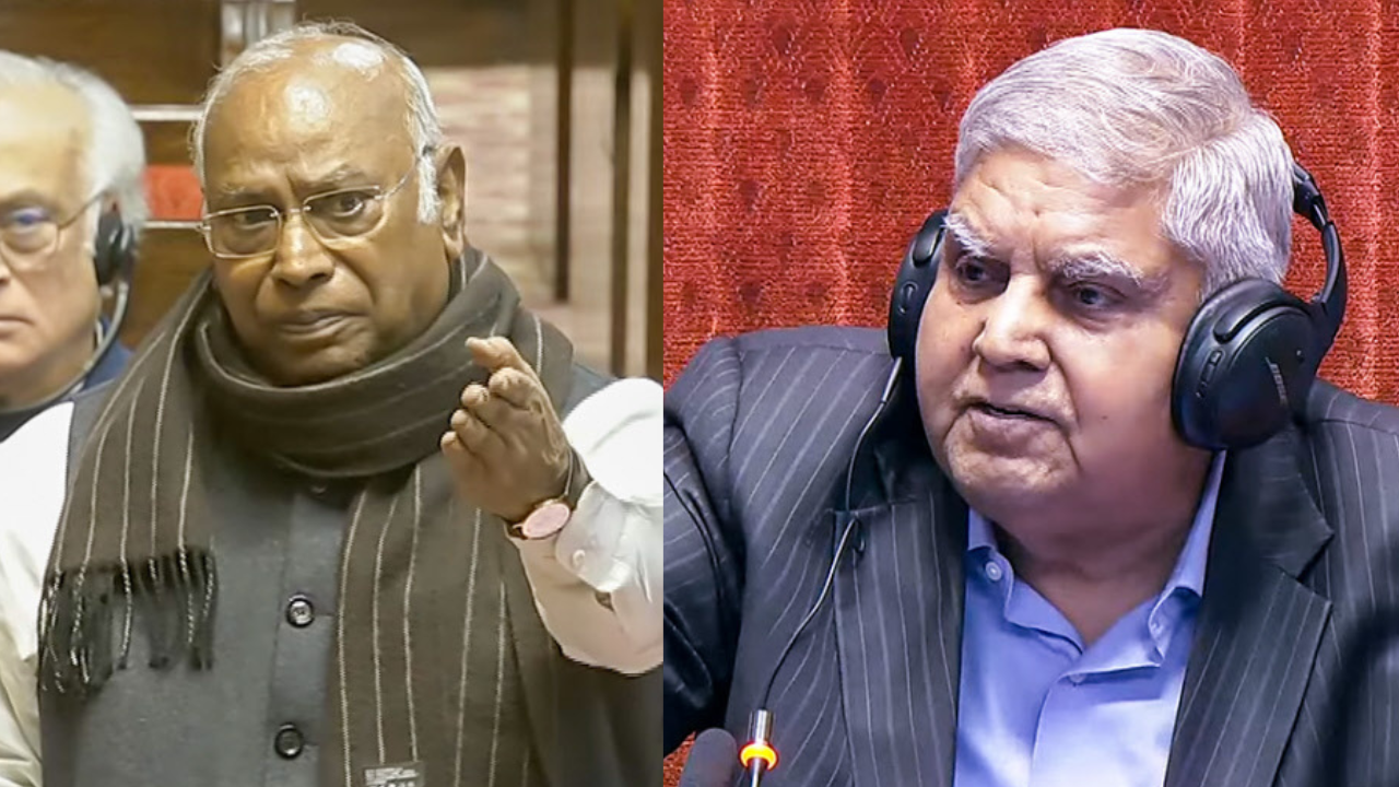 You are currently viewing Rajya Sabha being run by politics, not rules: Mallikarjun Kharge’s big charge against VP Jagdeep Dhankhar