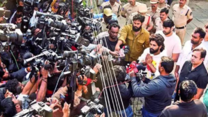 Read more about the article Allu Arjun walks out after tense night behind bars