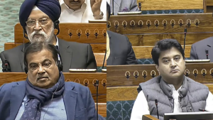 Read more about the article Nitin Gadkari, Jyotiraditya Scindia among MPs playing truant despite Lok Sabha whip