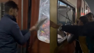 Read more about the article Locked doors spark vandalism on Antyodaya Express at Basti railway station