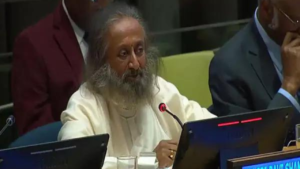Read more about the article Meditation not luxury, it’s a necessity: Sri Sri at UN HQ