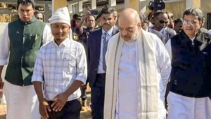 Read more about the article Amit Shah inspects Bru package rollout; gets feedback from Brus at their village in Tripura