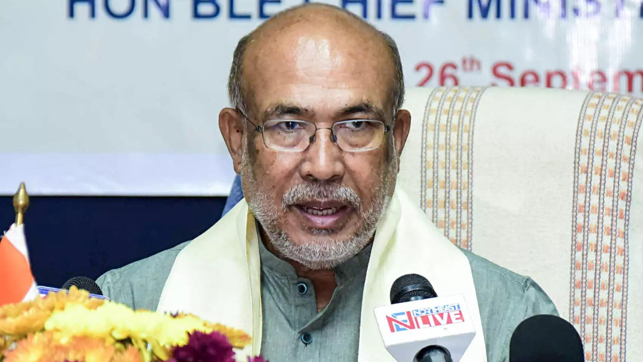 You are currently viewing ‘Only BJP can save Manipur,’ says CM Biren Singh as state awaits peace