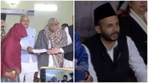 Read more about the article Sambal violence: SP delegation gives Rs 5 lakh to kin of victims, says ‘country is ashamed’