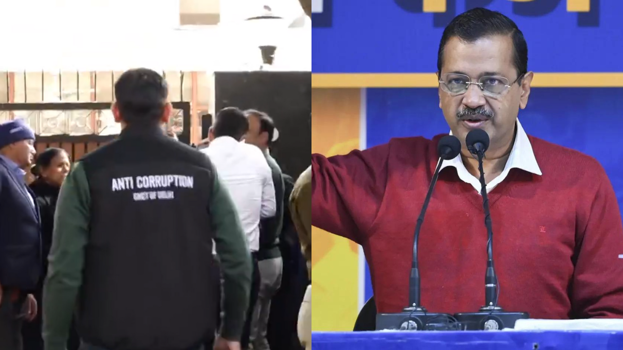 You are currently viewing Anti-Corruption Bureau visits Arvind Kejriwal’s residence after poaching allegations against BJP