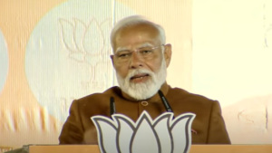 Read more about the article PM Modi pauses speech to enquire about BJP worker’s health at party office