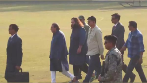 Read more about the article Mukesh Ambani attends Maha Kumbh with family