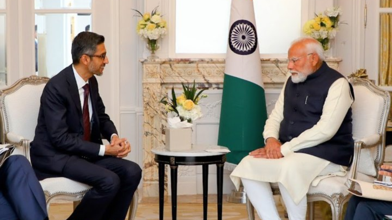 You are currently viewing ‘Delighted’: Sundar Pichai meets PM Modi, discusses ‘opportunities AI will bring to India’