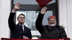 Read more about the article PM Modi gifts Macron exquisite Dokra artwork, silver mirror to French First Lady