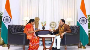 Read more about the article Uttarakhand CM Pushkar Singh Dhami meets newly-elected Delhi CM Rekha Gupta