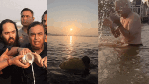 Read more about the article Watch: From Ambanis to Coldplay’s Chris Martin, celebrities who took holy dip at Maha Kumbh