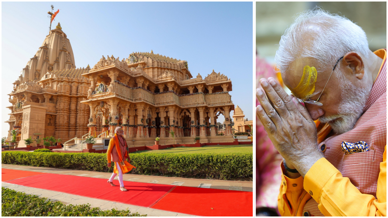 You are currently viewing PM Modi offers prayers at Somnath temple
