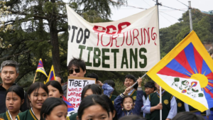 Read more about the article Scuffle occurs outside Chinese Embassy in India as Tibetans mark uprising anniversary