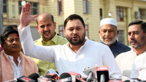 Read more about the article ‘Baap ka raaj hai kya’: Tejashwi Yadav on BJP MLA asking Muslims to ‘stay indoors’ on Holi
