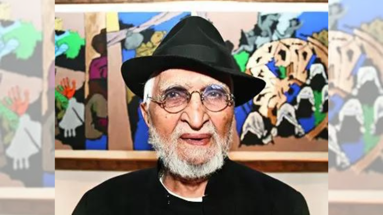 You are currently viewing ‘Painting realises Gandhi’s vision’: MF Husain’s ‘Gram Yatra’ fetches record price, surprising even Christie’s
