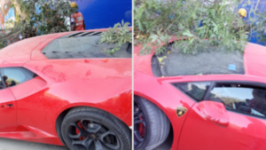 Read more about the article Lamborghini accident in Noida injures two workers; driver arrested