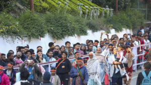 Read more about the article Chaitra Navaratra commences at Shri Vaishno Devi Shrine, thousands throng to seek blessings