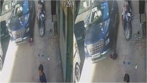 Read more about the article On cam: Two-year-old girl crushed under car being driven by teen in Delhi