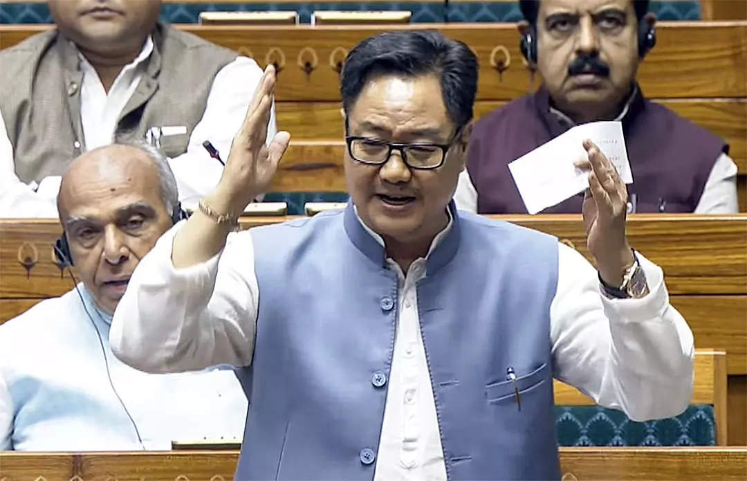 You are currently viewing ‘17 hours, zero disruptions’: Rijiju hails record Rajya Sabha debate on Waqf Bill, rebuts Sonia’s ‘bulldozed’ claim