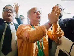 Read more about the article New arrest order against Iskcon priest Chinmoy Krishna Das; Bangladesh court stays bail