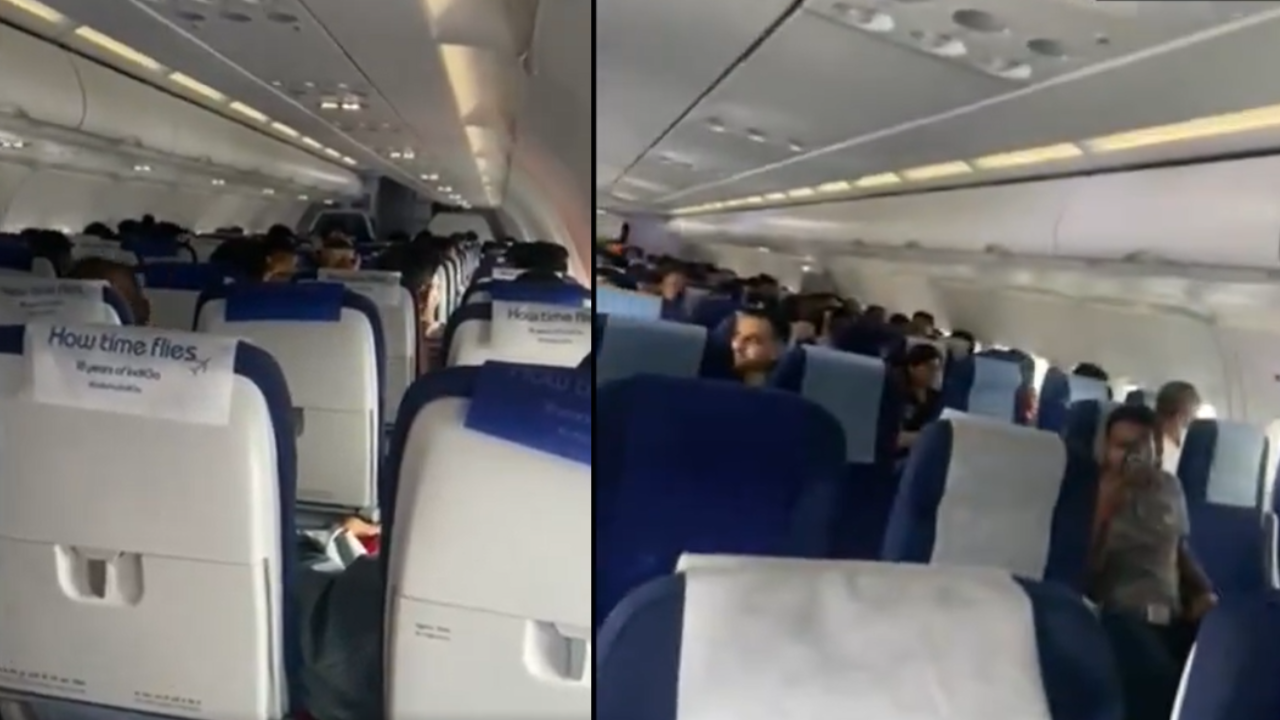 Read more about the article Dust storm chaos: IndiGo flight hit by major turbulence, pilot aborts Delhi landing – Video