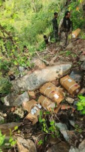 Read more about the article Security forces recover 2.5 tonnes more of explosives looted by Maoists
