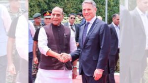 Read more about the article Will hit back on our terms: Rajnath conveys India’s resolve against Pak terrorism to Australia