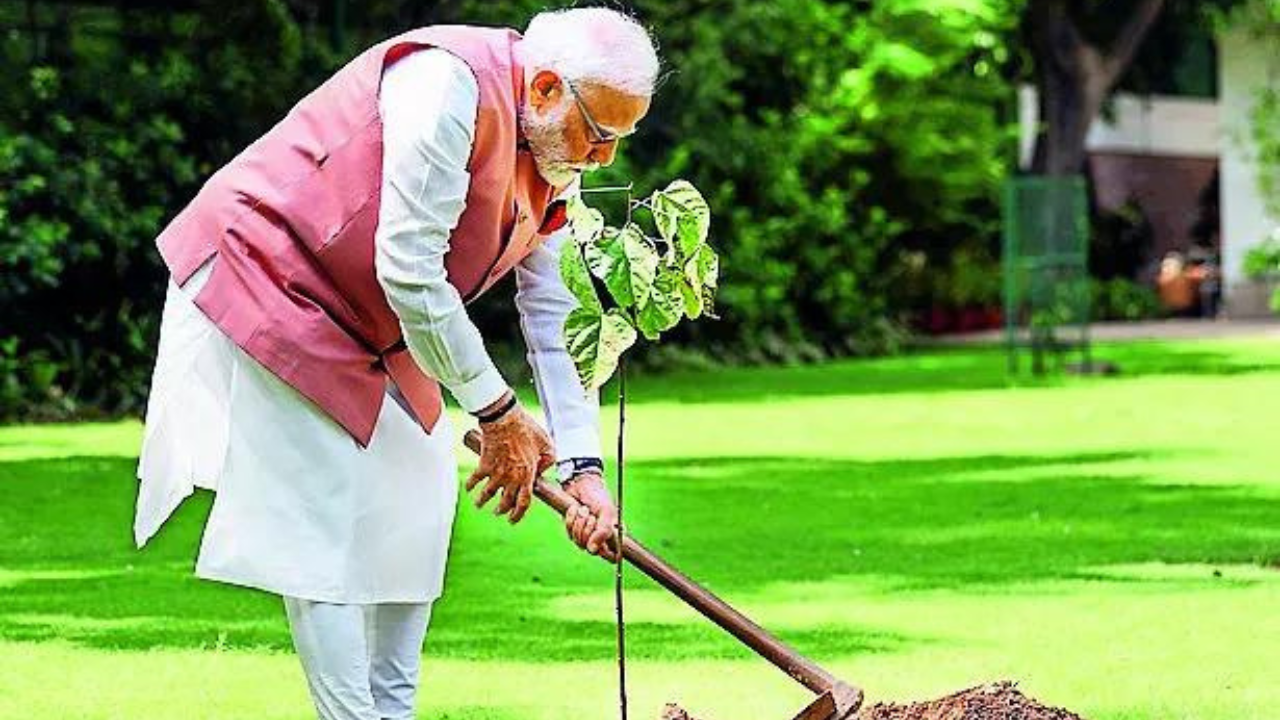 You are currently viewing PM marks World Environment Day with a Sindoor sapling