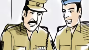 Read more about the article Madhya Pradesh cop caught on video extorting trucker, abusing senior; suspended