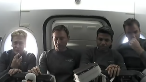 Read more about the article ‘Namaskar from space’: Astronaut Shubhanshu Shukla sends new message; enroute to ISS on Axiom-4 – Watch