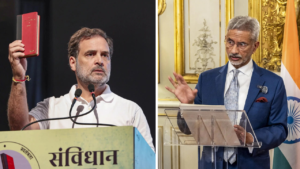 Read more about the article Jaishankar’s veiled dig at Rahul: Slams ‘Constitution in hand’ politics; blames Gandhi family for Emergency