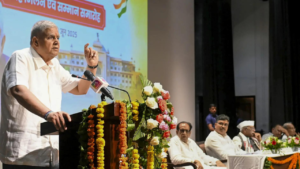 Read more about the article ‘Not favourable’: VP Dhankhar criticises India’s political atmosphere; calls for ‘greater decorum’