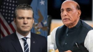 Read more about the article Rajnath Singh speaks to US defence secretary Pete Hegseth; reviews defence ties, thanks US for anti-terror support