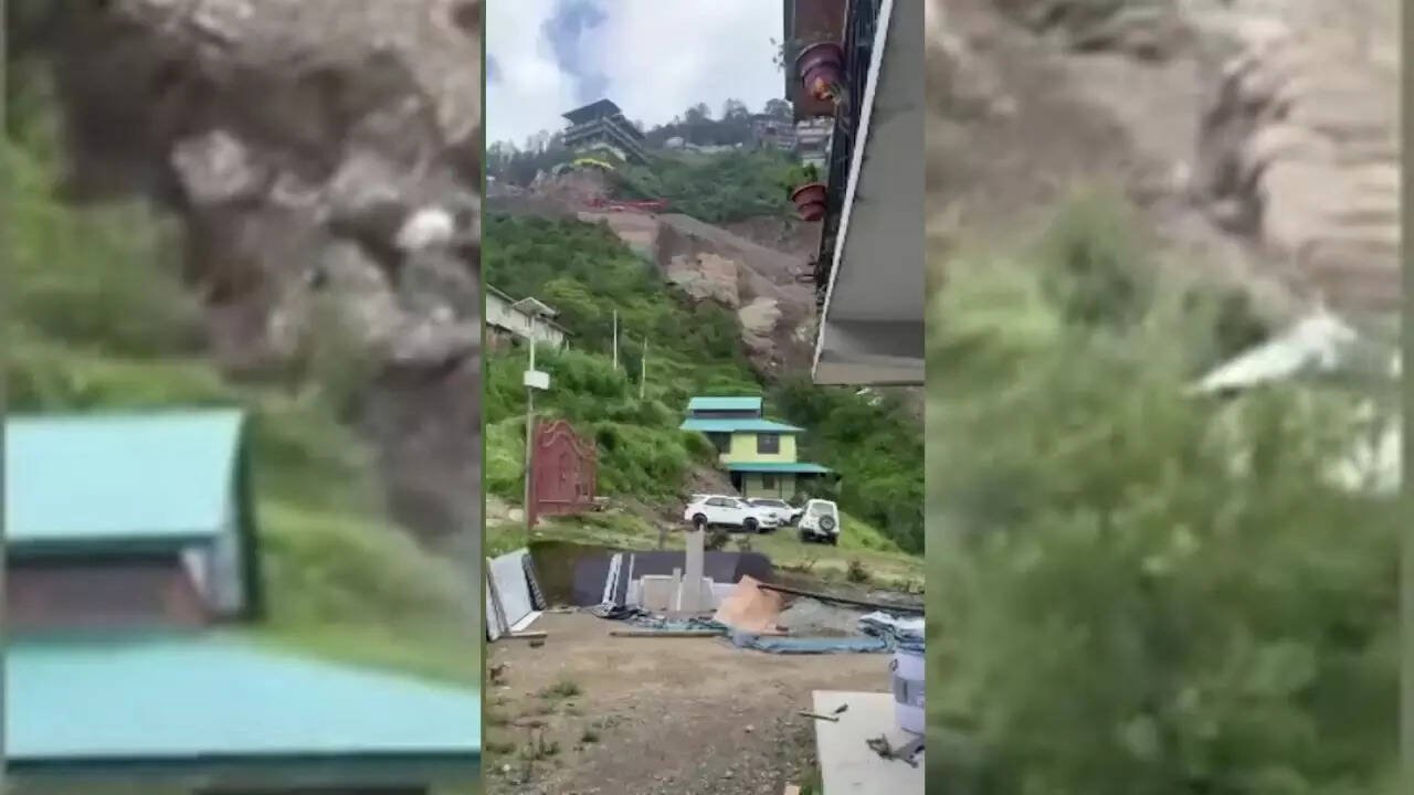 You are currently viewing Video: Landslide hits Shimla’s Lindi Dhar village; monsoon mayhem continues across Himachal Pradesh