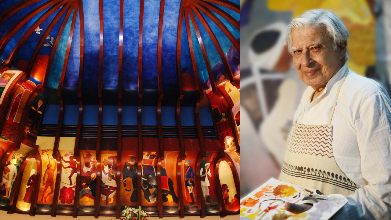 You are currently viewing Band, bajaa, record: Artist Krishen Khanna marks a century on canvas