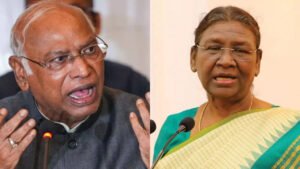 Read more about the article BJP demands apology from Mallikarjun Kharge for ‘objectionable’ remarks against President Droupadi Murmu and Ramnath Kovind; Congress defends statement