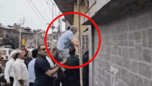 Read more about the article Martyrs’ Day row in J&K: CM Omar Abdullah scales boundary wall to offer prayers; watch video