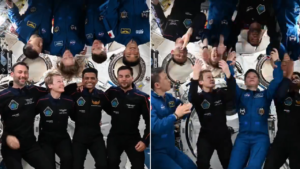 Read more about the article ‘Looks chaotic, but it works’: How astronauts take group photos in space? ISS crew including Shubhanshu Shukla shows you – watch