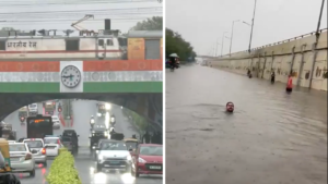 Read more about the article ‘Public swimming on streets’: Delhi sees waterlogging and traffic snarls after heavy rain; BJP hails Minto Bridge fix