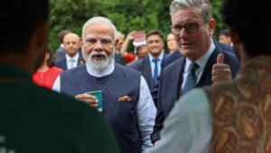 Read more about the article ‘From one chaiwala to another’: PM Modi, UK PM Starmer enjoy cup of tea; watch video