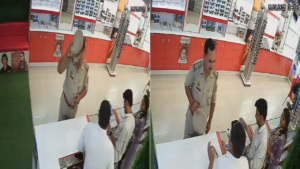 Read more about the article ‘Do whatever you can’: Mirzapur police officer refuses to pay for glasses, threatens shopkeeper; watch video